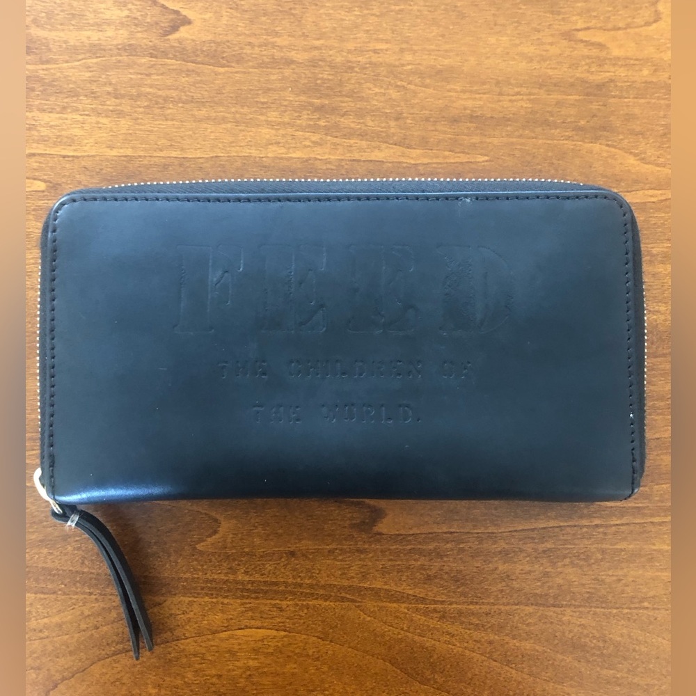 FEED - LEATHER WALLET + BLACK